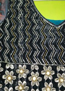 Peacock 🦚 Colour Dress 👗 With Chudi Izar