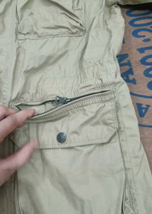 Men's Beige Utility Jacket