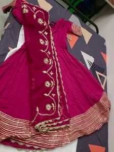 aachho  Pink &amp; GAnarkali  suit .. offers only