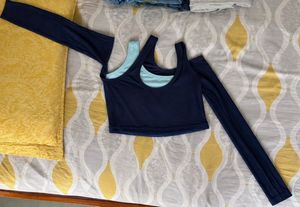Comfortable Blue Full Sleeve Top