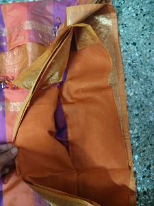 Price dropped Vibrant Striped Saree with blouse