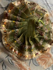 Green Dress for Krishna Idol only 1 dres