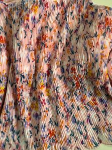 Chic Floral Pleated Cami Top