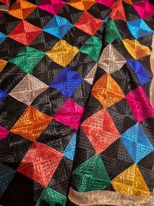 Phulkari crepe Dupatta