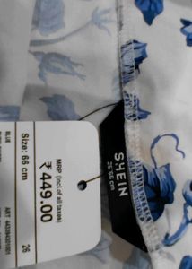Blue Floral Print Blouse
