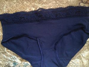 Blue Lace Trim Panties