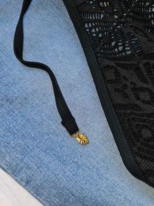 Lace halter bralette top