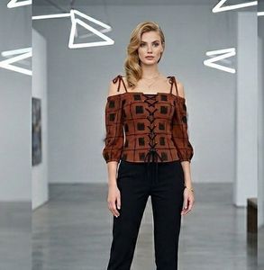 Stylish Off-Shoulder Lace-Up Top