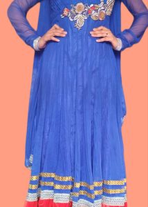 Royal Blue Anarkali Suit