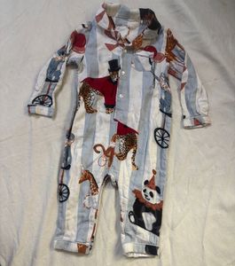 Cute Circus Print Baby Jumpsuit