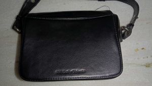 Black Leather Crossbody Bag