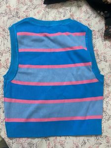 Zara Striped Knit Vest Top