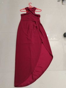 Elegant Maroon Maxi Dress