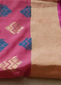 Beautiful Pink Saree with Blouse