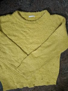 Cozy Yellow Knit Sweater