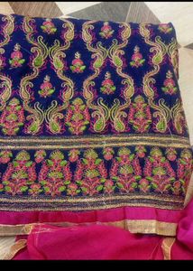 unstitched Ethnic Kurta Set with Dupatta
