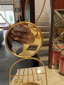 Gold Bunny Ear Jewelry Stand
