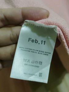 Cute Pink V-Neck Sweater