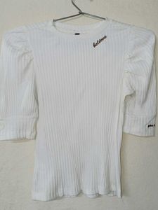 Chic Black Pinafore Dress with White Top