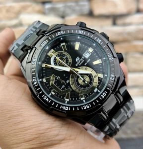 Casio Edifice BLACK Chronograph Watch PREMIUM FOR
