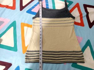 Striped Knit Topin