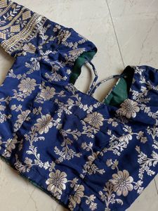 Blue lehenga with blouse