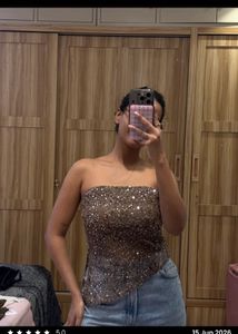 Sparkly Sequin Tube Top