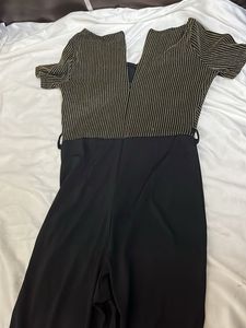 Sparkly Top Wide Leg Jumpsuit