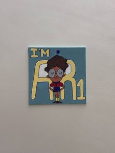 "I AM AIR 1" Rank Manifestation Handmade Painting