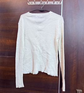 White Long Sleeve Top