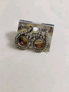 Elegant Mirror Work Earrings