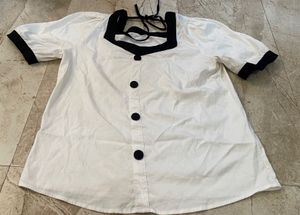 Chic White Puff Sleeve Top