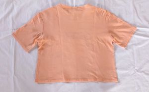 Peach "Welcome to the Jungle" Crop Top