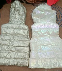 Hooded Puffer Vest Set pack of 2