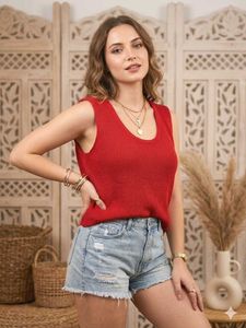 💝Vibrant Crochet Sleeveless Knit Top D