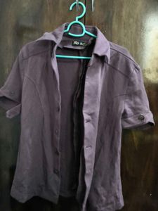 Purple Short Sleeve Shirt