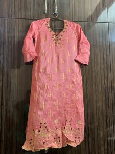 Offer Price Straight Cut Kurti With Flora