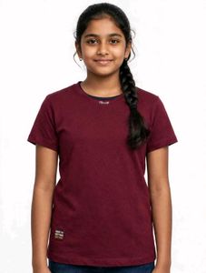 Maroon T-Shirt for Girls