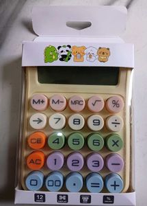 12 Digit Candy Color Calculator Purple | Cute Roun