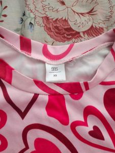 Heart Print Pink Tank Top 💗