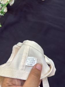 Lace Detail Beige Bra
