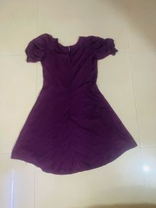 Mini purple dress