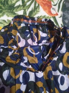 Patterned Midi Skirt