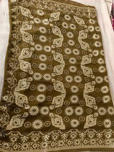 Soft Georgette Saree With Faul Attached