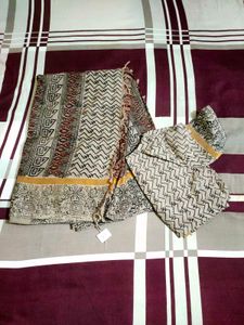 pure silk kalamkari design saree