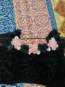 Elegant Pink Ethnic Ready To Wear Saree
