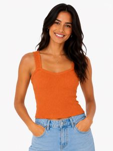 beautiful orange crop top