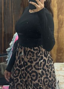 Leopard Print Mini Dress