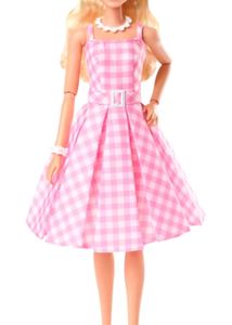 Barbie Doll in Pink Gingham Dress