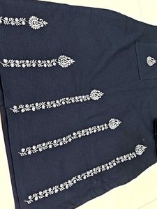 New Denim Stylish Embroidered Kurta💙
